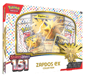 zapdos ex box 151 pokemon scarlet en violet