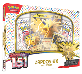 zapdos ex box 151 pokemon scarlet en violet